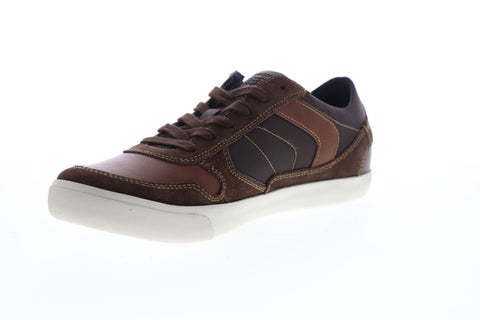 Geox U Box U82R3C022MEC6Z6K Mens Brown Suede Zipper Low Top Sneakers Shoes