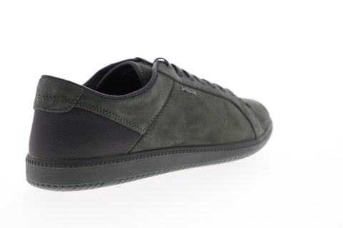 Geox U Keilan U844DD022V2C0529 Mens Green Suede Low Top Sneakers Shoes