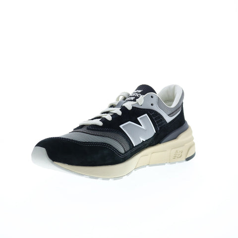 New Balance 997R U997RHC Mens Black Suede Lace Up Lifestyle Sneakers Shoes