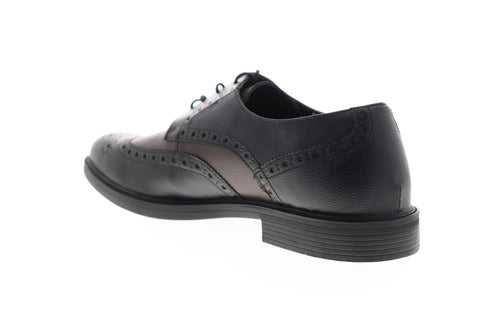 Unlisted by Kenneth Cole Open Wide Mens Black Wide 2E Wingtip Oxfords Shoes