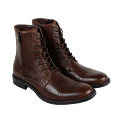 Unlisted by Kenneth Cole Blind Turn Mens Brown Leather Casual Dress Boots Shoes