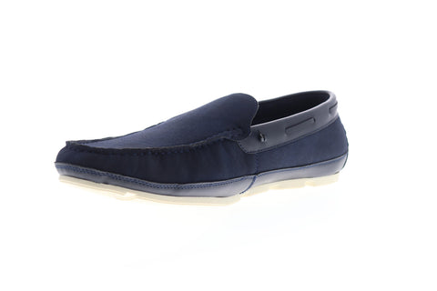 Unlisted by Kenneth Cole Regotta Slip On Mens Blue Suede Casual Loafers Shoes