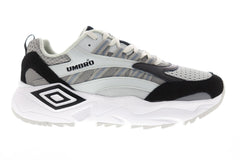 Umbro Neptune Mens Gray Suede & Mesh Low Top Lace Up Sneakers Shoes