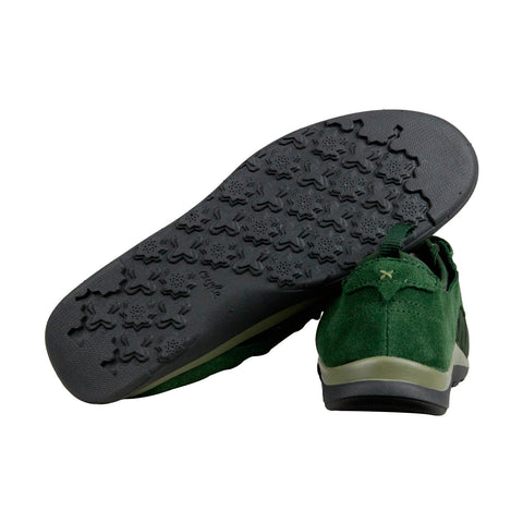 Cushe Shakra UW01555 Womens Green Suede Low Top Lace Up Lifestyle Sneakers Shoes