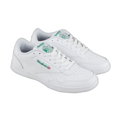 Reebok Club Memt V67512 Mens White Leather Casual Lace Up Low Top Sneakers Shoes