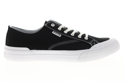 HUF Classic LO ESS TX VC00003 Mens Black Canvas Surf Skate Sneakers Shoes
