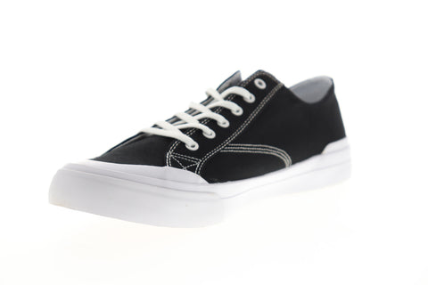 HUF Classic LO ESS TX VC00003 Mens Black Canvas Surf Skate Sneakers Shoes