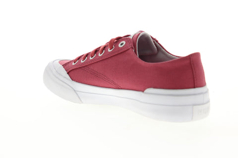 HUF Classic LO ESS TX VC00003 Mens Red Canvas Low Top Skate Sneakers Shoes