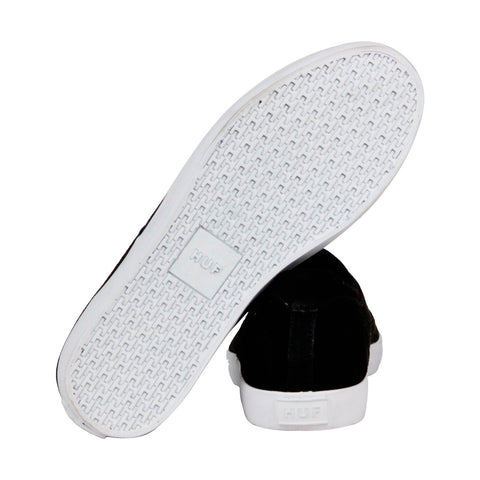 HUF Smu Sutter VC45001 Mens Black Suede Casual Lace Up Low Top Sneakers Shoes