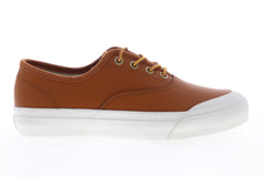 HUF Cromer VC64002 Mens Brown Leather Low Top Lace Up Skate Sneakers Shoes