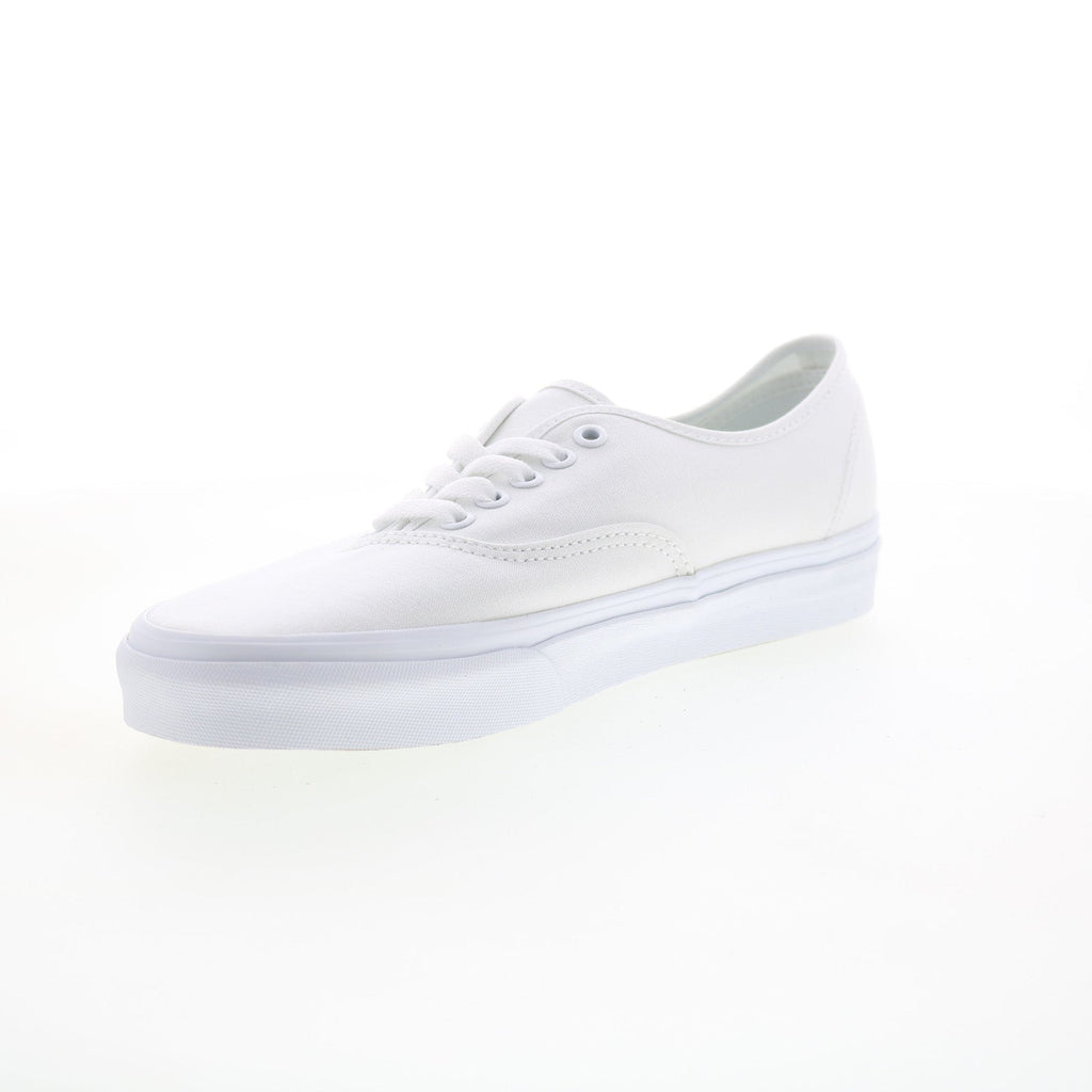 Vans Authentic VN000EE3W00 Mens White Canvas Skate Inspired Sneakers S - Ruze Shoes