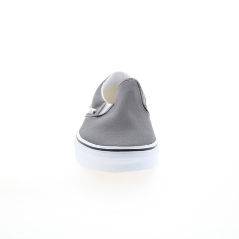 Vans Classic Slip-On VN000EYECHR Mens Gray Canvas Lifestyle Sneakers Shoes