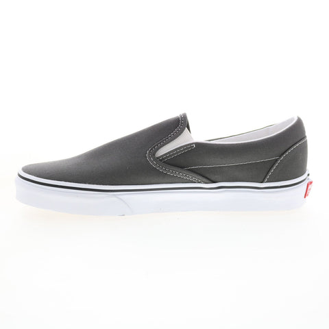 Vans Classic Slip-On VN000EYECHR Mens Gray Canvas Lifestyle Sneakers Shoes