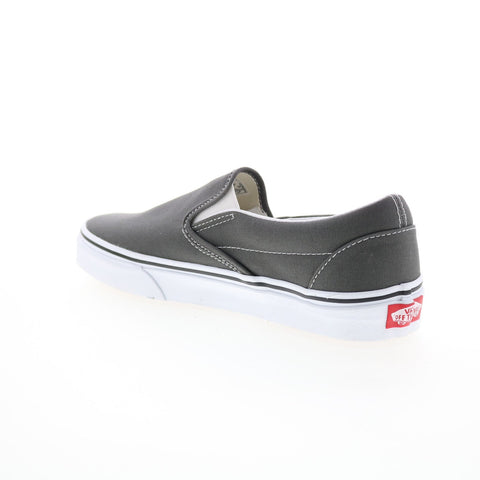 Vans Classic Slip-On VN000EYECHR Mens Gray Canvas Lifestyle Sneakers Shoes