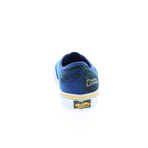 Vans National Geographic X Authentic Mens Blue Canvas Lifestyle Sneakers Shoes