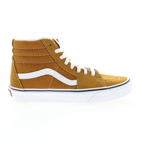 Vans Sk8-Hi VN0A32QG9GE Mens Brown Suede Lace Up Lifestyle Sneakers Shoes