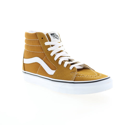 Vans Sk8-Hi VN0A32QG9GE Mens Brown Suede Lace Up Lifestyle Sneakers Shoes