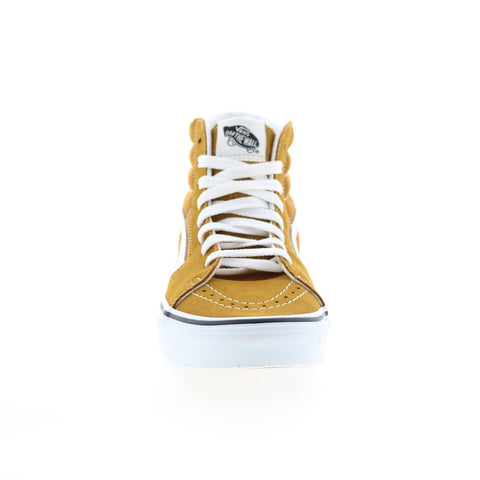 Vans Sk8-Hi VN0A32QG9GE Mens Brown Suede Lace Up Lifestyle Sneakers Shoes