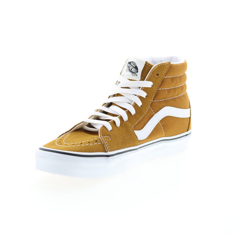 Vans Sk8-Hi VN0A32QG9GE Mens Brown Suede Lace Up Lifestyle Sneakers Shoes