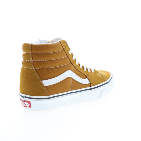 Vans Sk8-Hi VN0A32QG9GE Mens Brown Suede Lace Up Lifestyle Sneakers Shoes