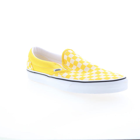 Vans Classic Slip-On VN0A33TB42Z Mens Yellow Canvas Lifestyle Sneakers Shoes