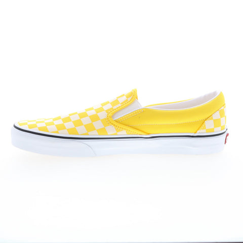 Vans Classic Slip-On VN0A33TB42Z Mens Yellow Canvas Lifestyle Sneakers Shoes