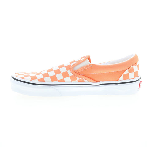 Vans Classic Slip-On VN0A33TB9HL Mens Orange Canvas Lifestyle Sneakers Shoes