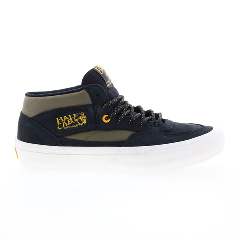 Vans Half Cab Pro VN0A38CP0QG Mens Black Nubuck Lifestyle Sneakers Shoes