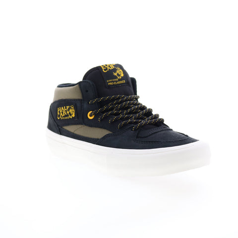 Vans Half Cab Pro VN0A38CP0QG Mens Black Nubuck Lifestyle Sneakers Shoes