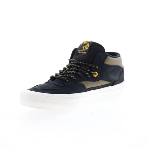 Vans Half Cab Pro VN0A38CP0QG Mens Black Nubuck Lifestyle Sneakers Shoes