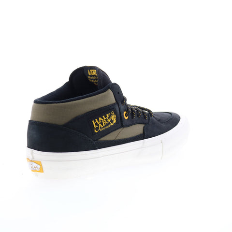 Vans Half Cab Pro VN0A38CP0QG Mens Black Nubuck Lifestyle Sneakers Shoes