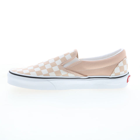 Vans Classic Slip-On VN0A38F7QCO Mens Beige Canvas Lifestyle Sneakers Shoes