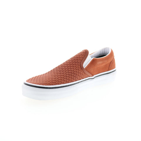 Vans Classic Slip-On VN0A38F7U7G Mens Brown Suede Lifestyle Sneakers Shoes