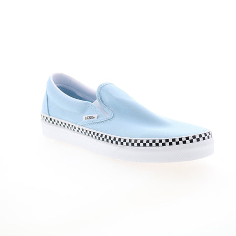 Vans Classic Slip-On VN0A38F7VLS Mens Blue Canvas Lifestyle Sneakers Shoes