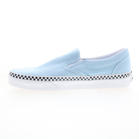 Vans Classic Slip-On VN0A38F7VLS Mens Blue Canvas Lifestyle Sneakers Shoes
