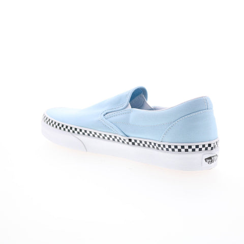 Vans Classic Slip-On VN0A38F7VLS Mens Blue Canvas Lifestyle Sneakers Shoes