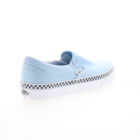 Vans Classic Slip-On VN0A38F7VLS Mens Blue Canvas Lifestyle Sneakers Shoes