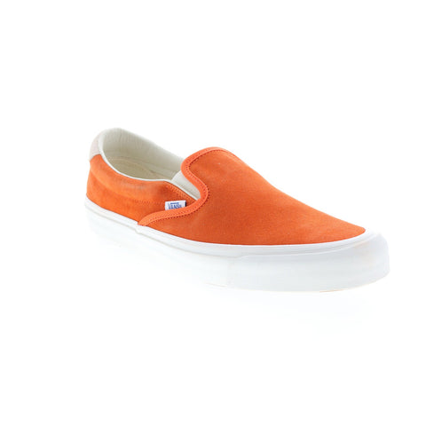 Vans OG Slip-On 59 LX VN0A38FZQM9 Mens Orange Suede Lifestyle Sneakers Shoes