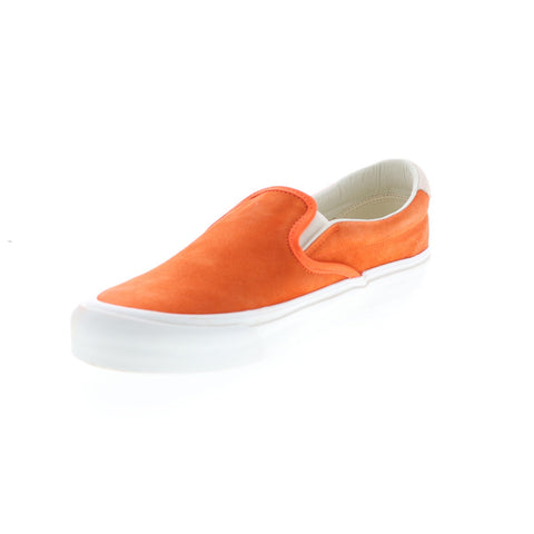 Vans OG Slip-On 59 LX VN0A38FZQM9 Mens Orange Suede Lifestyle Sneakers Shoes