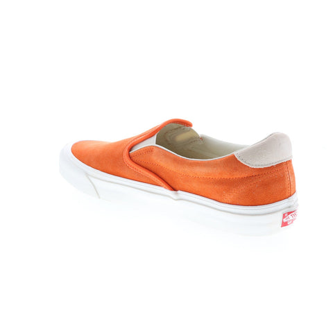 Vans OG Slip-On 59 LX VN0A38FZQM9 Mens Orange Suede Lifestyle Sneakers Shoes