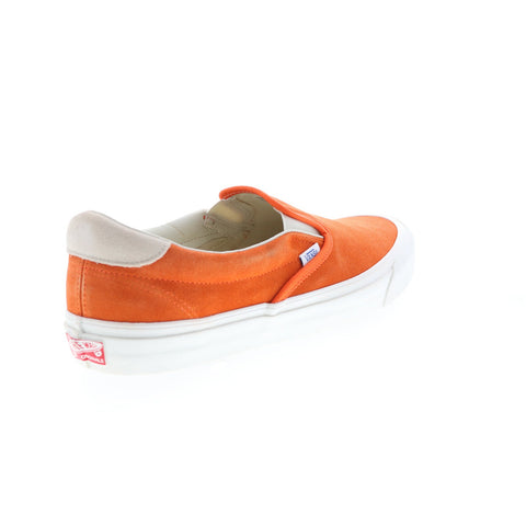 Vans OG Slip-On 59 LX VN0A38FZQM9 Mens Orange Suede Lifestyle Sneakers Shoes