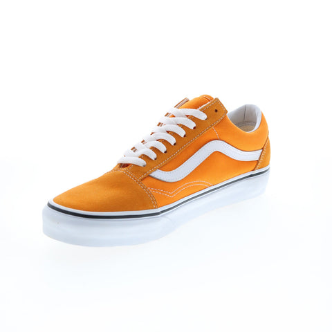 Vans Old Skool VN0A38G1UKU Mens Orange Suede Lifestyle Sneakers Shoes
