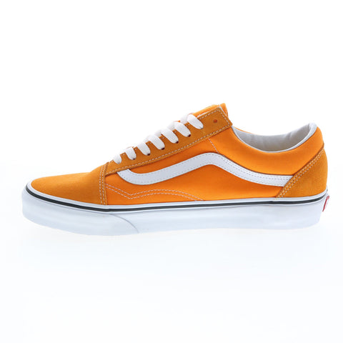 Vans Old Skool VN0A38G1UKU Mens Orange Suede Lifestyle Sneakers Shoes