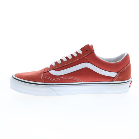 Vans Old Skool VN0A38G1UKZ Mens Orange Suede Lifestyle Sneakers Shoes