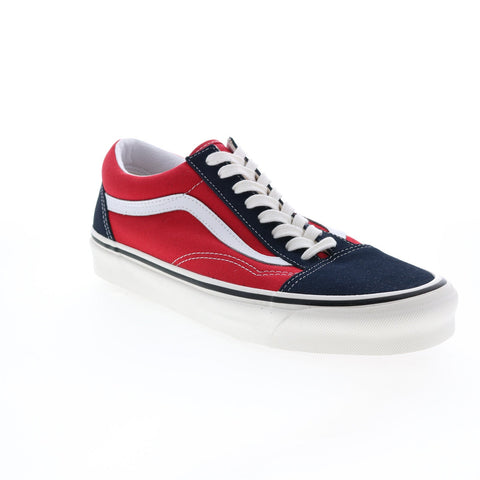 Vans Old Skool 36 DX Anaheim Factory Mens Red Blue Lifestyle Sneakers Shoes