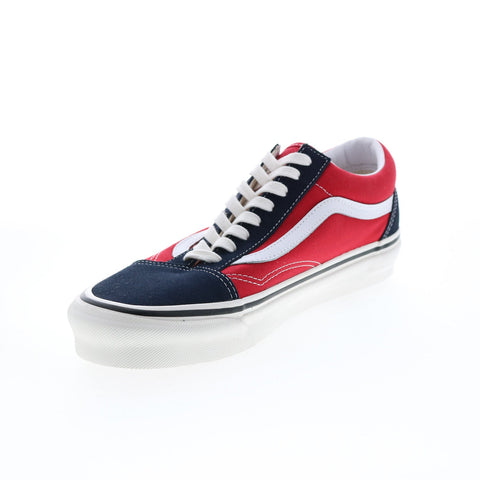 Vans Old Skool 36 DX Anaheim Factory Mens Red Blue Lifestyle Sneakers Shoes