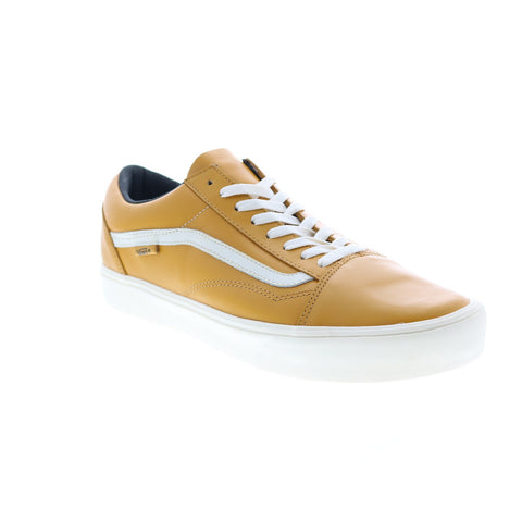 Vans Horween X Vault Old Skool Lite Mens Gold Lifestyle Sneakers Shoes