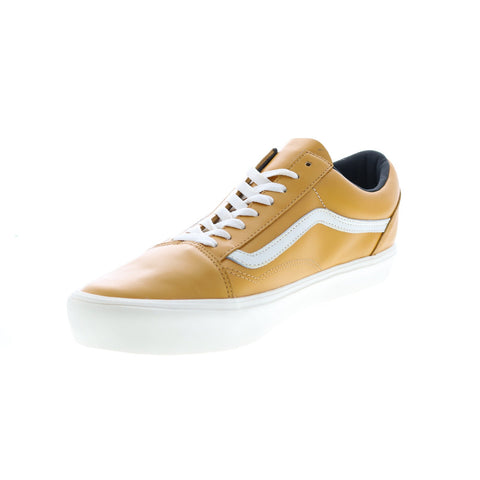 Vans Horween X Vault Old Skool Lite Mens Gold Lifestyle Sneakers Shoes