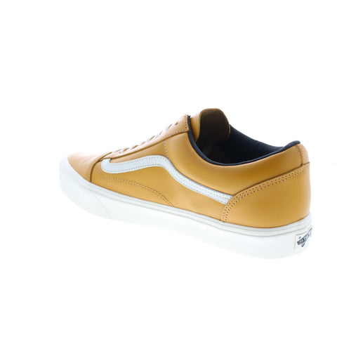 Vans Horween X Vault Old Skool Lite Mens Gold Lifestyle Sneakers Shoes