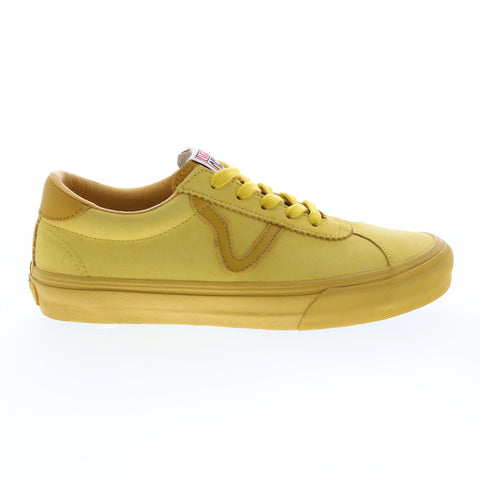 Vans Epoch Sport LX VN0A3MUITGH Mens Yellow Leather Lifestyle Sneakers Shoes